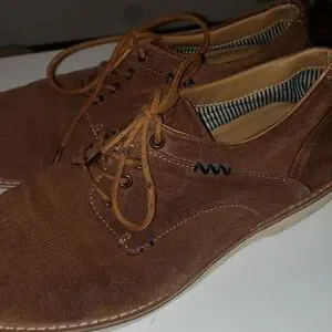 Roan Men\'s Tan Lace Up Leather Oxford Shoes Size 10 Roan Pria Oxford Brown Leather Shoe Size US 10 | eBay main image 4
